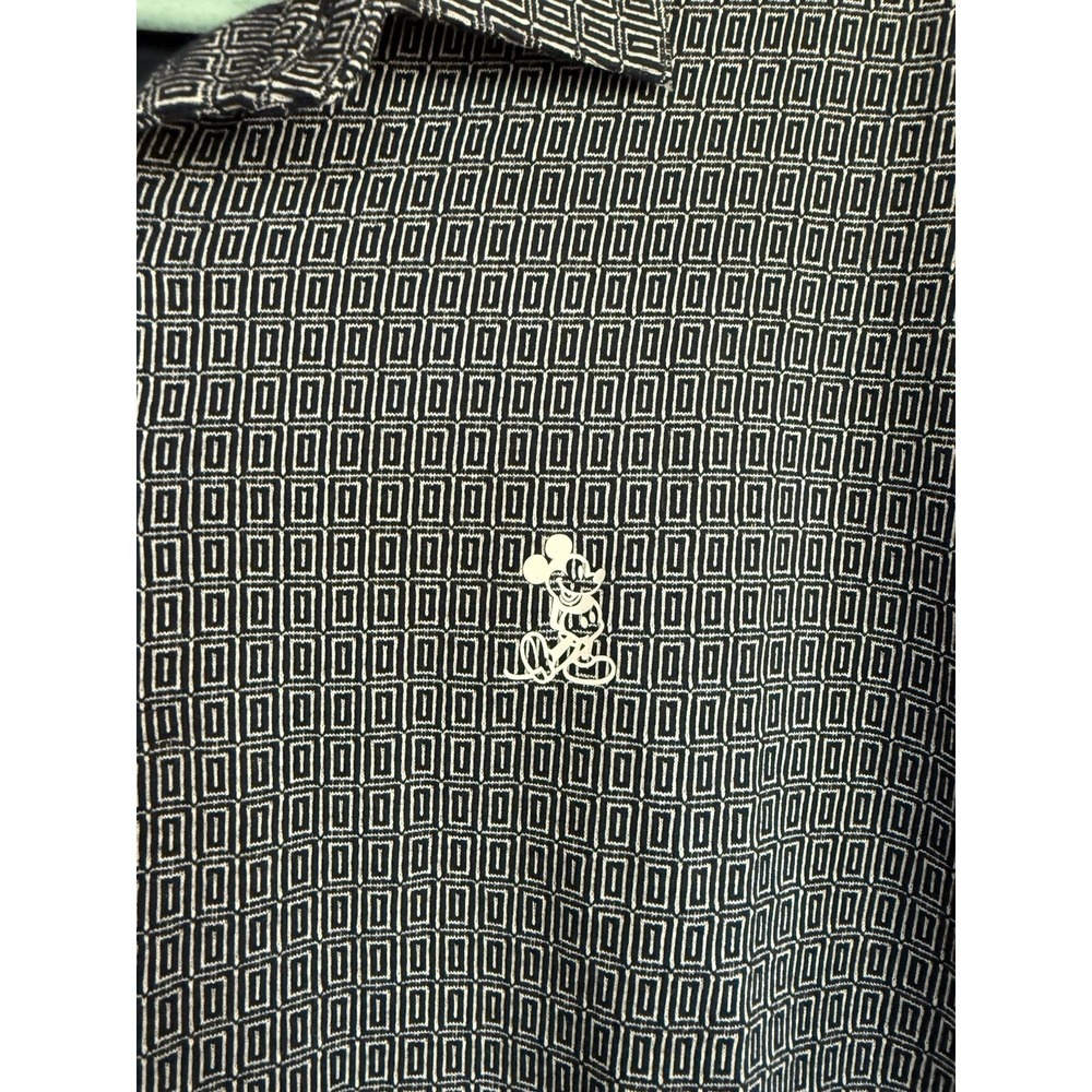 Disney Parks Men's Navy And White Short Sleeve Polo Shirt Sz XL Lightweight NWT - Picture 2 of 4